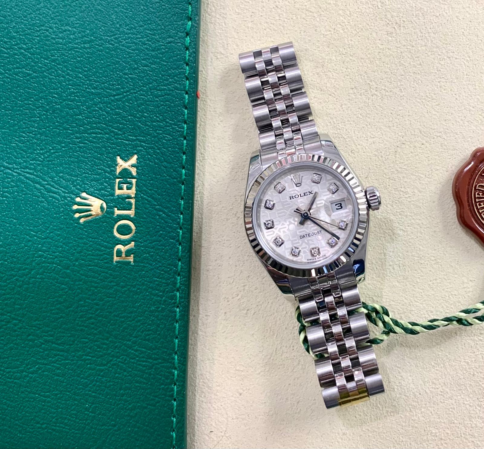 Rolex Lady DATEJUST 26 Logo Diamanti